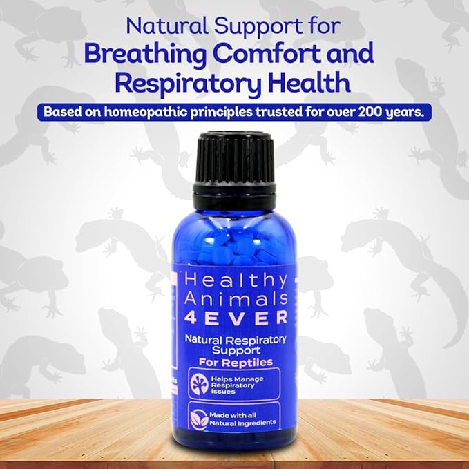 HealthyAnimals4Ever HA4E - Reptile Respiratory Support - Natural Immune-Boosting Formula for Breathing Ease, Airway Clarity & Lung Health - 300 Tablets
