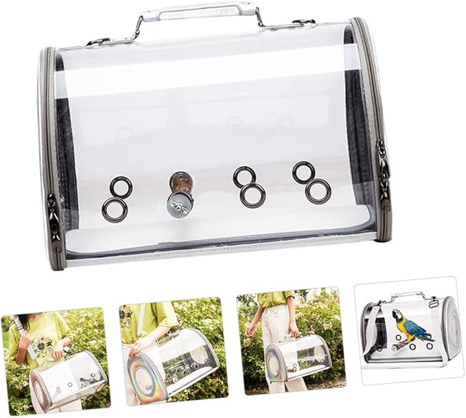 Portable Bird Walking Bag Parrot Travel Pouch Shoulder Bag Removable Strap