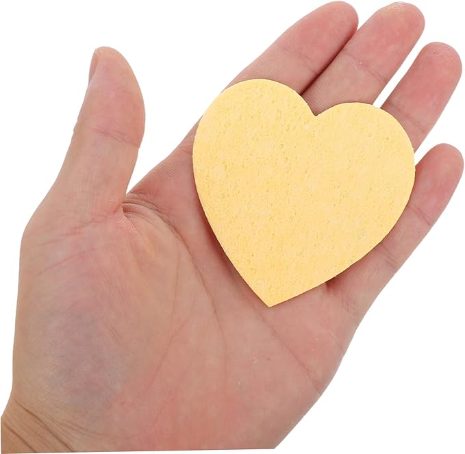 UPKOCH 10pcs Crab Sponges: Heart Shape Sponges for Tank Water Dish - Reptile Terrarium Supplies Humidity Maintaining Accessory