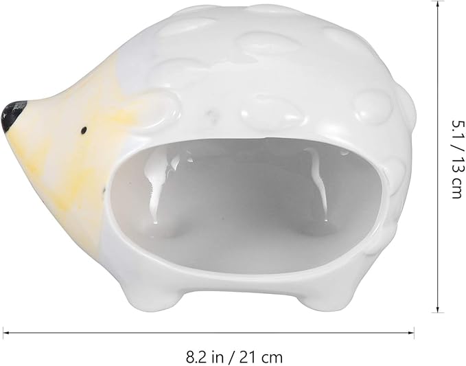 POPETPOP Ceramic Hamster Bed Houses Guinea Pig Hamster Hut Small Pet Animals Habitat Cage House Cool Hamster Hideout Nest Hedgehog House