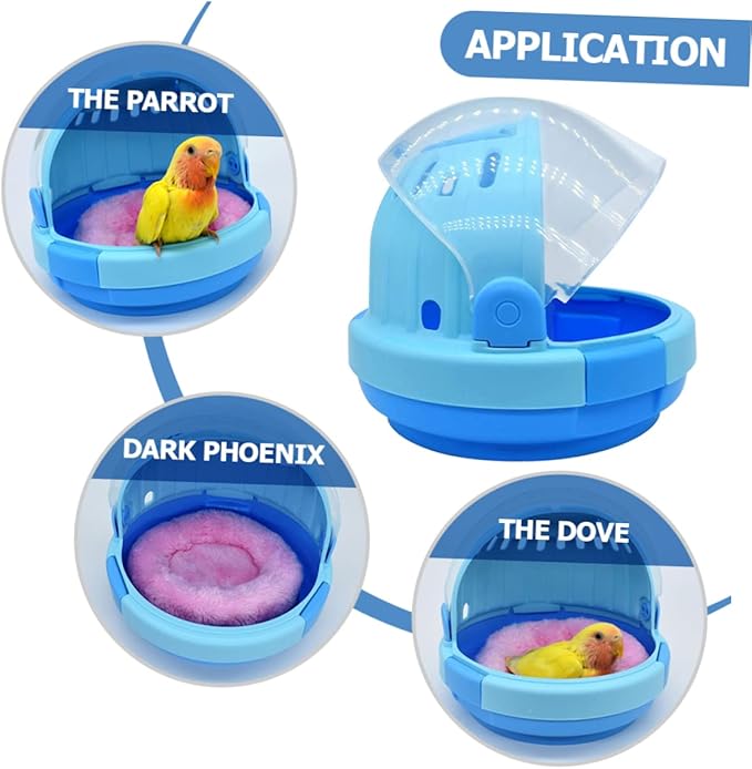 Cage Portable Handheld Pet Birds Carrier Travel-Friendly Parrot Cage Ventilated Design for Outdoor Use Lightweight and Easy to Carry for Birds Like Parakeets and Budgies