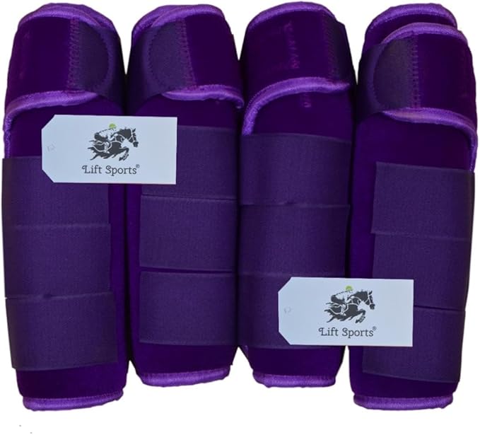 Full Cob Pony Horse Medicine Boots Brushing Boots Leg Wraps Protection Set of 2 and 4 Sports