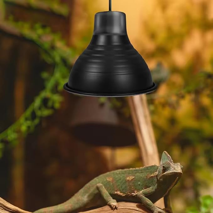 Baoblaze Reptile Dome Lamp Cover Lampshade Aluminum Accessories Replace Parts Light Shade for Turtles Bearded Dragon Reptile Terrarium, 5.5in