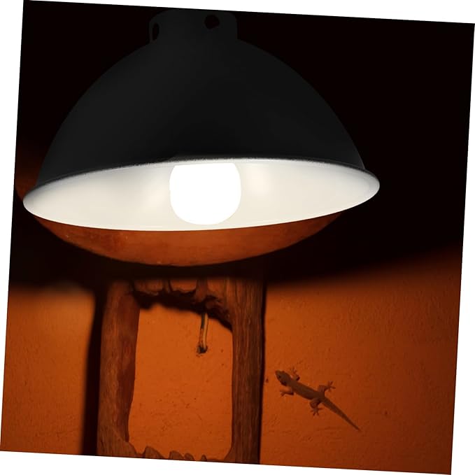 Alipis Reptile Heat Lamp Shade Insulation Lamp Cover Pet Cage Lampshade Energy Efficient Design