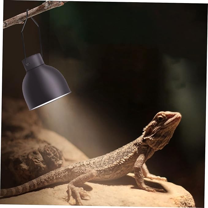 Happyyami 10pcs Reptile Tank Accessories Iron Lampshade Clips Climbing Pet Light Clips Fixing Tools for Geckos