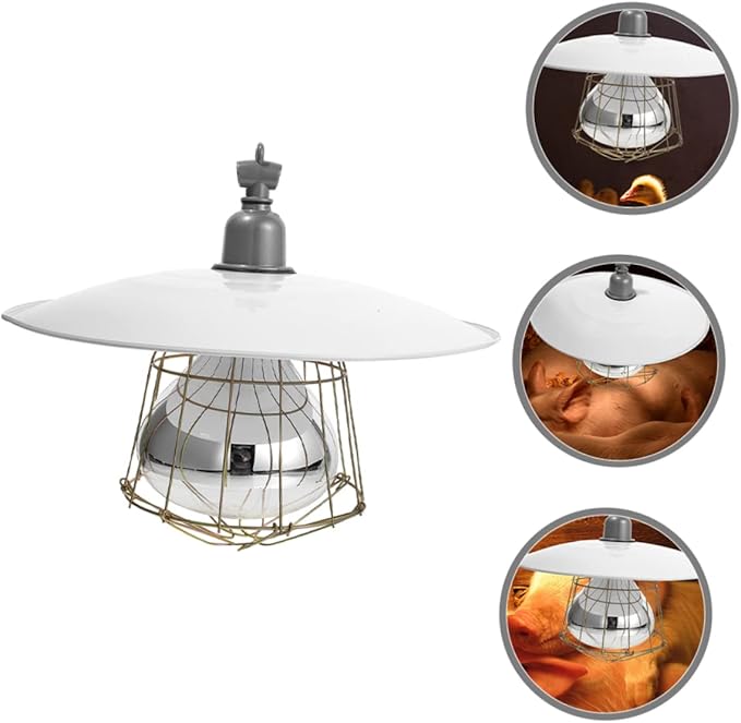 Toddmomy Livestock Heat Lamp for Poultry and Pigs Heat Preservation Lamp Random Shade Safe Use for Farm Park Promotes Circulation and Animal Comfort