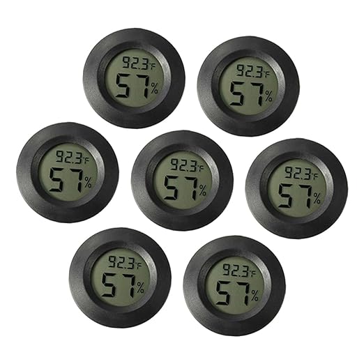 BESPORTBLE 14pcs Electronic Humidity and Temperature Mini Hygrometer Thermometer for Terrarium Reptile Tank Accessories