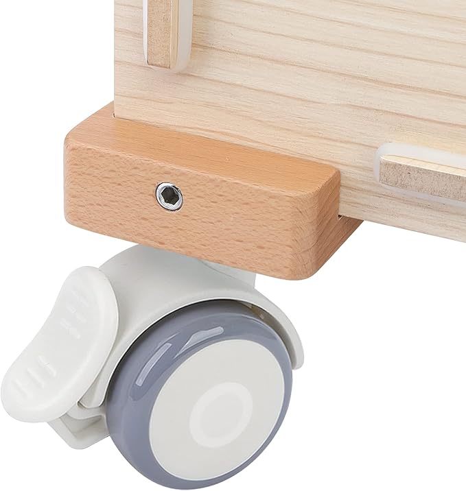 Niteangel Supplement Universal Wheel - Fits for Niteangel Bigger World - MDF Aspen Hamster Cage to Move Your Hamster Cage Simply (Burlywood, for Bigger World - Top Opening Door)