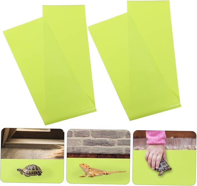 Happyyami 2pcs Reptile Carpet Mat and Washable Liner for Terrarium Bedding for Lizard Turtle Habitat and Non-Absorbent Material