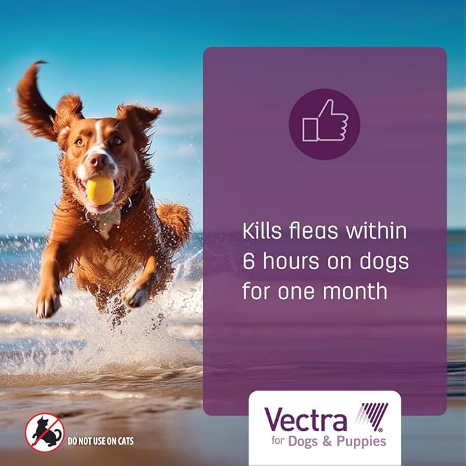 Vectra® for Dogs & Puppies Flea Treatment & Prevention for Medium Dogs (21-55 lbs.) 6-Month Supply