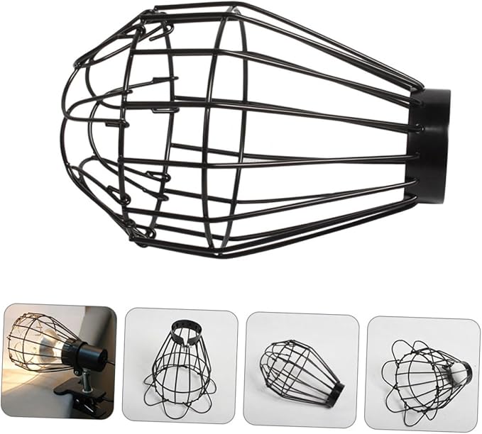 MAGICLULU 10pcs Reptile Heat Lamp Shade Scald Cover for Reptile Enclosure Safe Insulation Dome for Lizards Chameleons and More Design