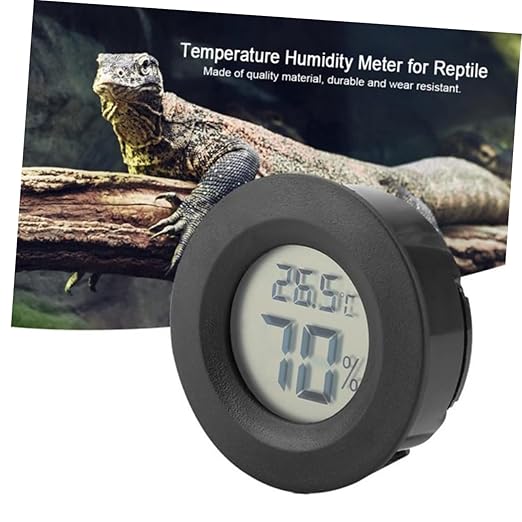 Hemoton 4pc Digital Thermometer Hygrometer for Fish Tank Lizard Home Reptile Pet Celsius Display