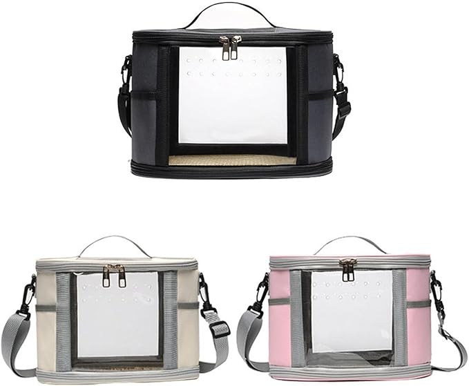 Portable Bird Carrier for Small Pets and Birds, Pink L