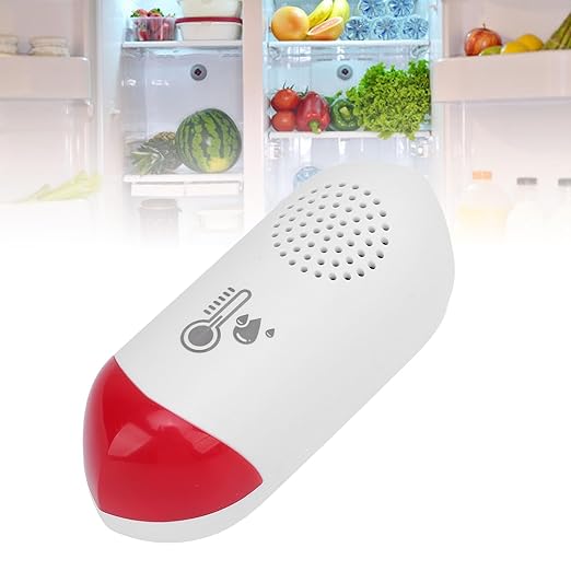 Smart Wireless Thermometer Hygrometer Indoor Temperature Humidity Sensor with Sound Light Alert High Accuracy for Home Room Greenhouse Reptile Tank ABS 45g