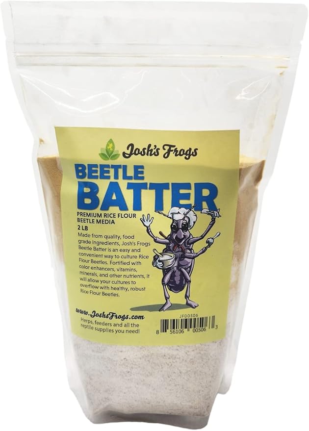 Josh's Frogs Beetle Batter- Rice Flour Beetle Food (2 lbs)