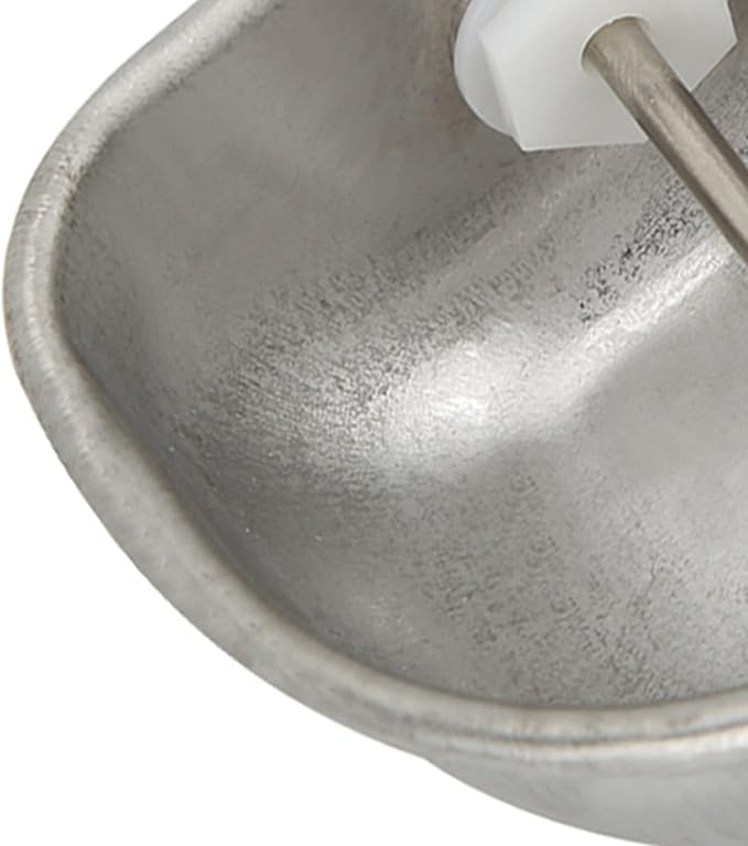 Rabbit Breeding Water Bowl 10PCS, Small Animal Nipple Drinking Water Bowl Water Feeder, Solid Stainless Steel Rabbit Water Feeder Anti Scratch 3.54x2.60x1.18inch Coop Cup