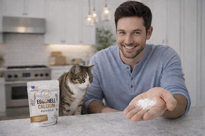 12 oz Pure U.S.A. Eggshell Powder for Dogs/Cats, Finely Ground, Calcium Supplement