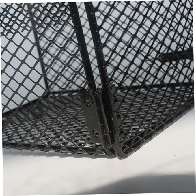 Hemoton Reptile Scald Lamp Shade PET Heating Lamp Guard for Reptiles and Poultry Sturdy Black Design Suitable for Terrariums