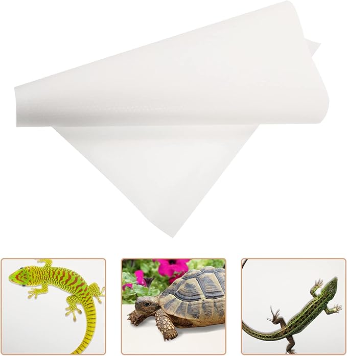 Ipetboom Reptile Carpet Substrate Pad for Bearded Dragon Snake and Lizard Terrariums Soft Bedding Liner Lightweight Portable for Reptile Tanks and Outdoor Use