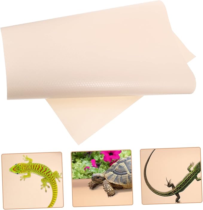SUPVOX Reptile Carpet Pad for Bearded Dragons Snakes and Tortoises Soft Nonslip Substrate Mat for Terrarium Bedding and Accessories