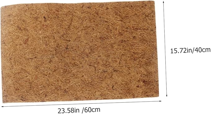 BESPORTBLE Coconut Fiber Reptile Carpet Mat Litter Mat for Lizard Tank Terrarium Substrate Liner