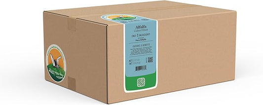 Rabbit Hole Hay - All Natural Alfalfa Hay Cubes for Small Pets - 20 lb Box - Premium Compressed Feed