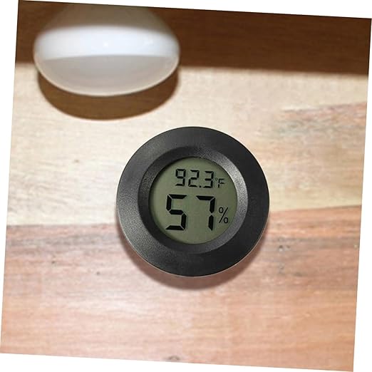 Outanaya 7Pcs Mini Digital Humidity Gauge Monitor for Reptile Terrarium and Greenhouse Accurate and Humidity Measurement Compact Durable Design