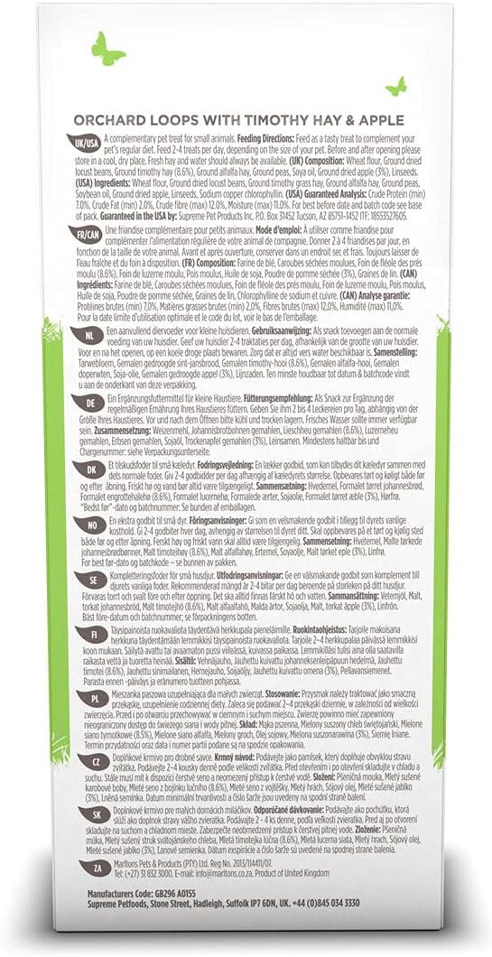 Selective Naturals Orchard Loops with Timothy Hay & Apple (Pack of 4)