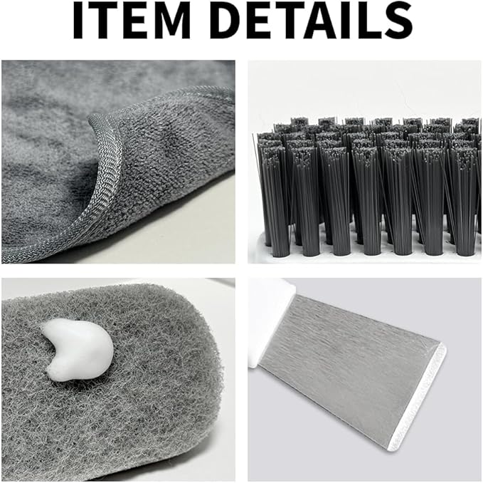 Bearded Dragon Tank Cleaning Kit – Reptile Enclosure Tool Set with Mini Dustpan, Brush, Scraper & Cleaning Cloth for Lizard & Gecko Terrarium Maintenance