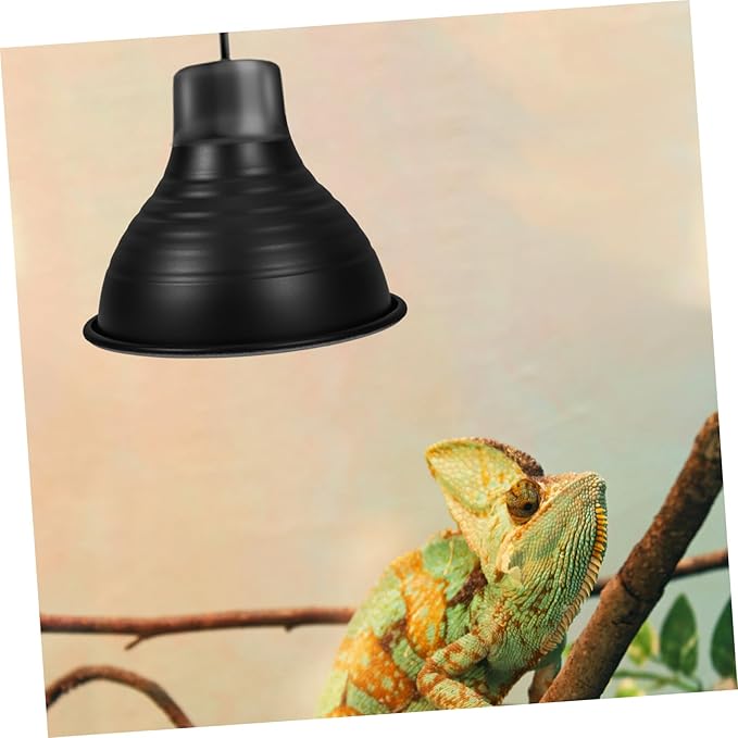 MAGICLULU Reptile Lampshade Protector Reflective Dome Lamp for Lizards Snakes Turtles Heat Lamp Stand