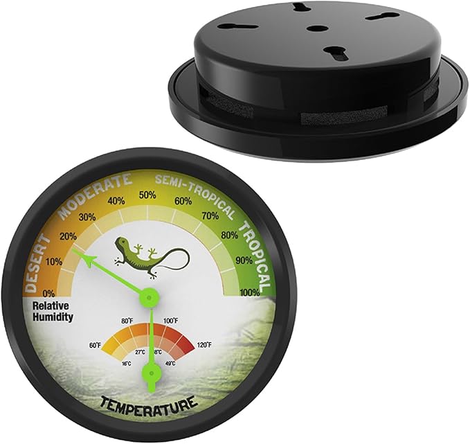 Meter,Pet Rearing Box Gauge Temperature Humidity Hygrometer High-Accuracy VivariumTank Supplies 1pc/2Pcs