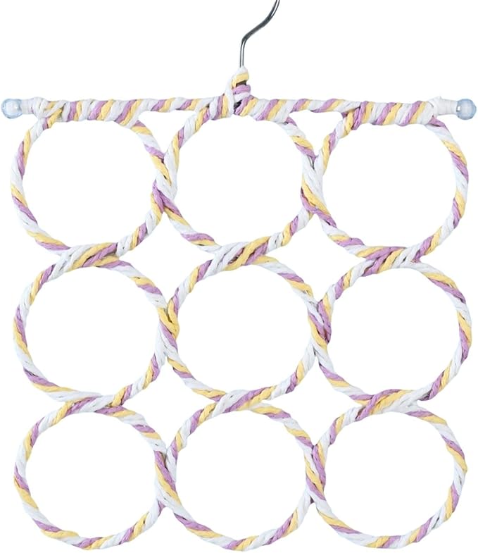 Natural Rattan Paper Snake Climbing Rings, Eco-Chewing Habitat Decor for Ball Python Corn Snake Lizard Gecko, Soft Bendable Enrichment Toys for Reptile Tank (9 Rings Colors May Vary)