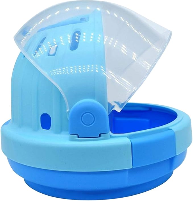 Portable Parrot Travel Carrier Cage with Blue Plush Nest Handheld Birds Cage for Small Budgerigars and Young Parrots