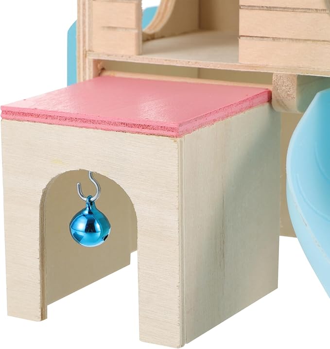 Hamster House Hideout Slide Deck Ladder Pet Exercise Playground Habitat Dwarf Gerbil Mice Rats
