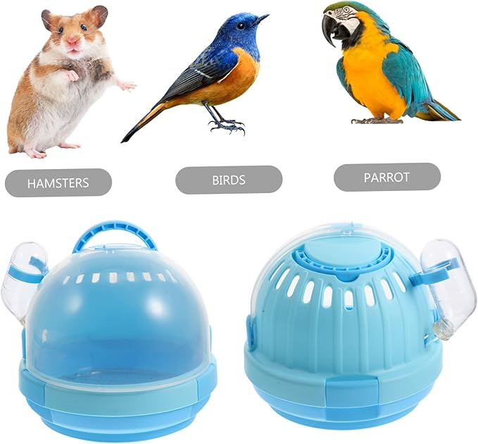 2PCS Portable Handheld PET Bird Carrier Cage Travel Cage for Parrots Cockatiels and Budgies Warm Nest Design Lightweight Easy to Carry