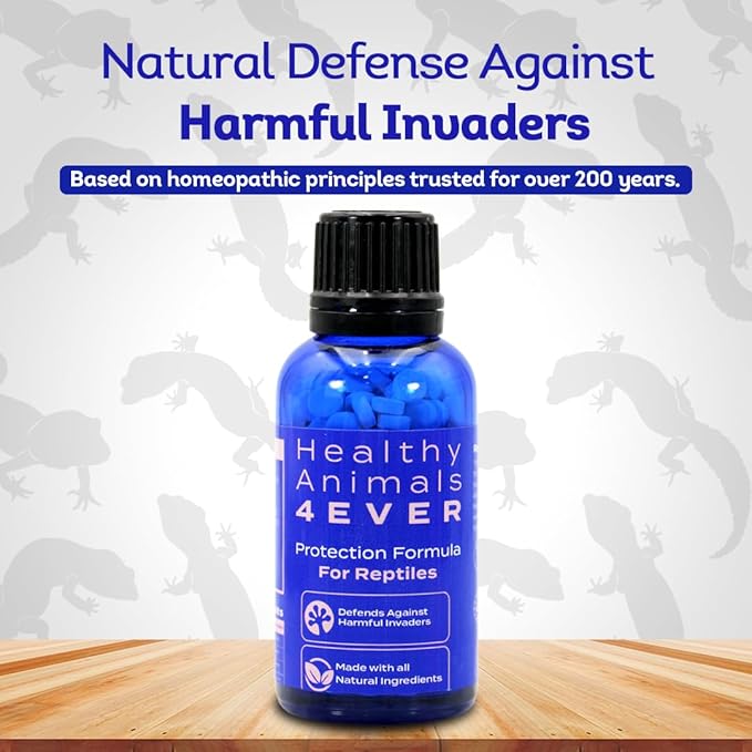 HealthyAnimals4Ever HA4E - Reptile Protection Formula - Defends Against Internal & External Health Threats - Supports Digestive Health & Vitality - Safe, Gentle Care - 300 Tablets