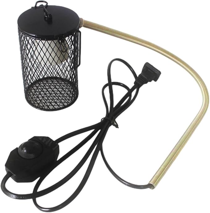 Heating Light Cage Insulation Cage Heating Lamp Holder for Turtle Parrot Pet