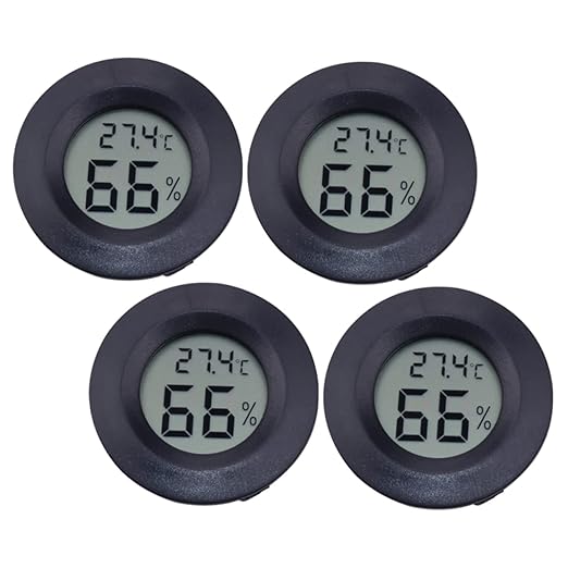 Milisten 12pcs Digital Humidity Reptile Pet Box Temp Humidity Reptile Pet Temperature Sensor