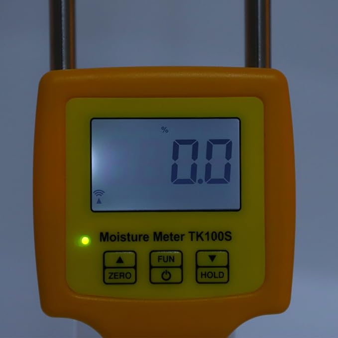 Hay Humidity Tester Quick Response Backlit LCD Display Portable Hay Bale Water Content Meter with Probe