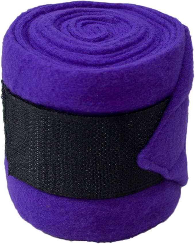 Horse Leg Bandage/Horse Leg wrap (Set of 4) Red, Blue, Navy Blue, Black, Pink, and White (Purple)
