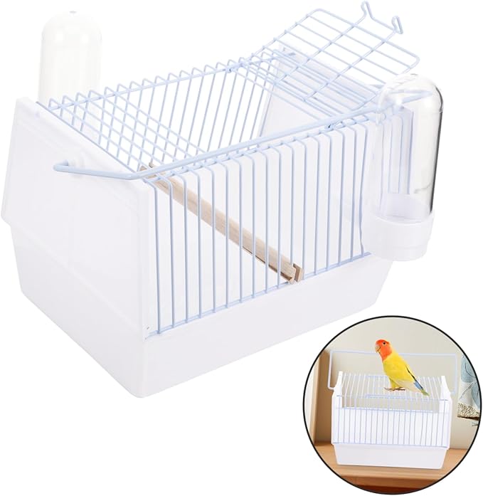 BESPORTBLE 1set Portable Bird Travel Cage Lightweight Parrot Carrier for Hiking Camping and Outdoor Activities Compact Design for Safe Bird Transport