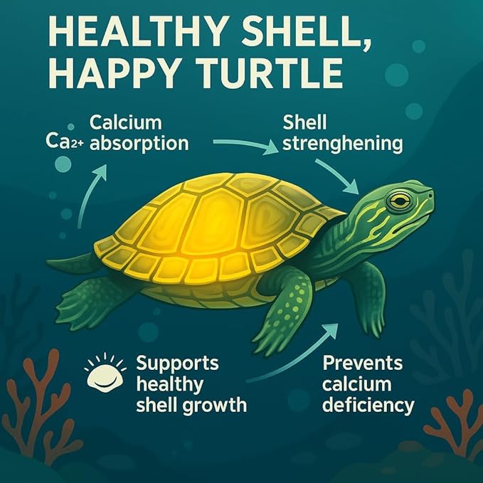 Shellstrong Premium Calcium Block for Aquatic Turtle - Slow Release Water Tank Conditioner - Cuttlebone for Aquarium - Turtle Tank Accessories - 20 Gallon Aquatic Treatment (3 Calcium Blocks)