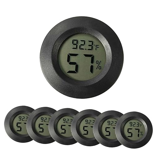 VICASKY 2sets Mini Humidistat Thermometer Reptile Tank Hygrometer Accurate Humidity Temperature Gauge 7pcs*2