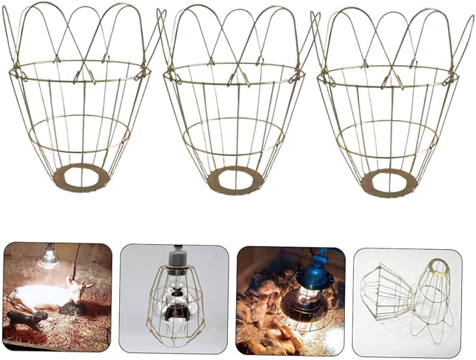 Angoily Lamp for Reptiles Incubation Warming Lamp Bulb Cage Cover Sturdy Retro Bulb Cover Replaceable - Safe