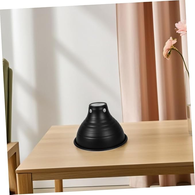 NUOBESTY 3pcs Reptile Heat Lamp Shade Iron Reflective Cover for Enhanced Brightness Compatible Cages Safe and Heating Lamp Housing for Reptile Habitats