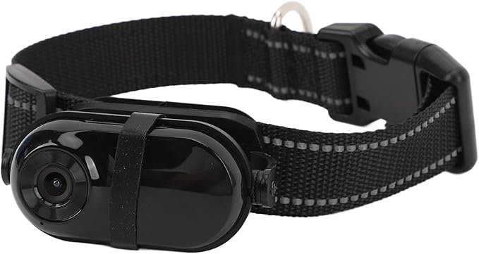 Cat Camera Collar, HD 1080P Dog Collar Camera with Memory Card, 130° Wide Angle, Built in MIC, Mini Body Camera Action Camera for Dogs Cats Gifts Indoor & Outdoor (64GB)
