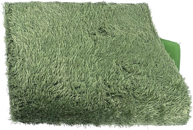 Toyvian Lifelike Fake Lawn Mat for Reptiles Pet Terrarium Carpet Washable and Reusable Grass Substrate for Amphibians and Tortoises Easy to Fit Any Habitat