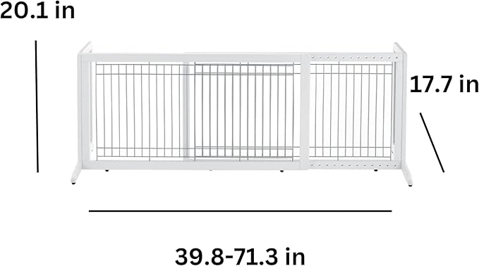Richell Freestanding Pet Gate, Large, Origami White