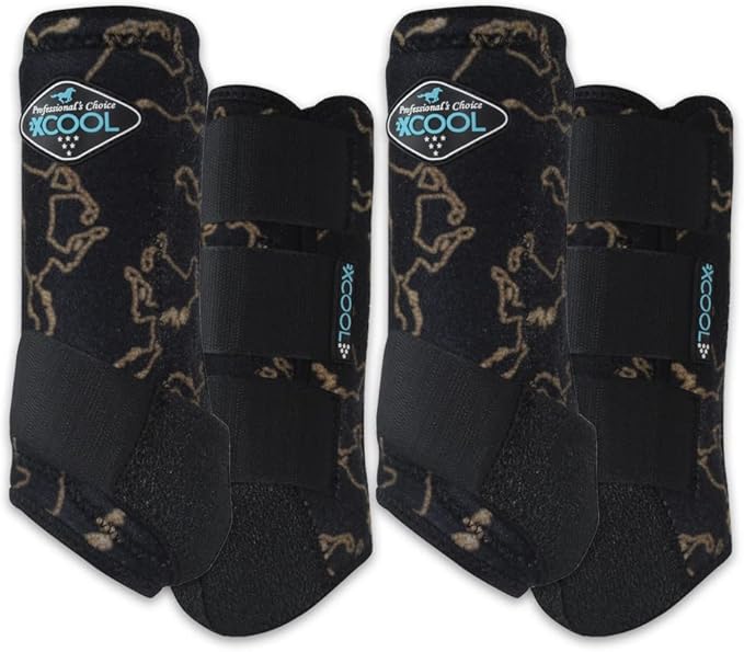 Professional's Choice 2XCOOL Sports Medicine Horse Boots | Protective & Breathable Design for Ultimate Comfort & Durability in Active Horses | Value 4 Pack