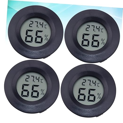 Abaodam 12pcs Reptile Pet Box Temperature Monitor Digital Humidity Compact Room Thermometer